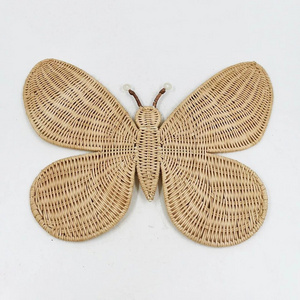 Handmade Rattan Butterfly Art Hanging Wall Decor Rattan Home Decoration For Your Home Space With Natural Material From Vietnam