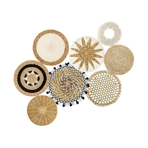 Hot Selling round Rattan Decorative Objects Eco-Friendly Western Wall Hangings Best Seller on Amazon eBay for Home Decor