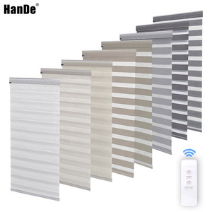 High quality smart motorized day and night zebra roller blinds curtain fabric shades zebra window blinds