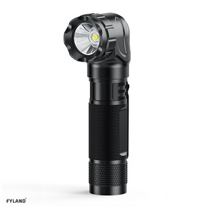 Waterproof Multifunction Tactical Flashlight Right Angle Rechargeable Compact Torch for Hunting Fishing Camping