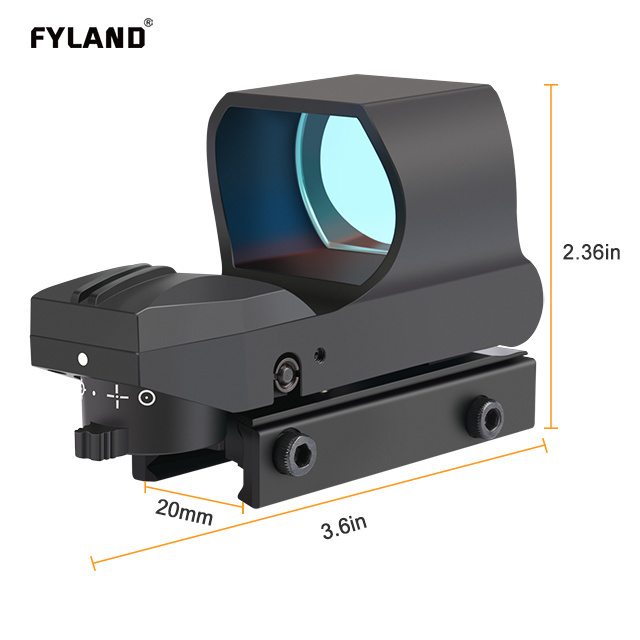 Hot Sale FYLAND HD 108 Holographic Sight Electronic Switch Reflex Red dot Sight Tactical Light