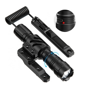 1500 Rechargeable Custom Waterproof Tactical Laser Outdoor Hunting Flashlight Led White Police Camping Military Light Flashlight