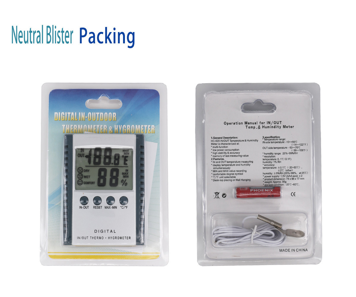 HC520 hygrometer real-time monitoring temperature sensor temperature hygrometer transmitter recorder thermometer