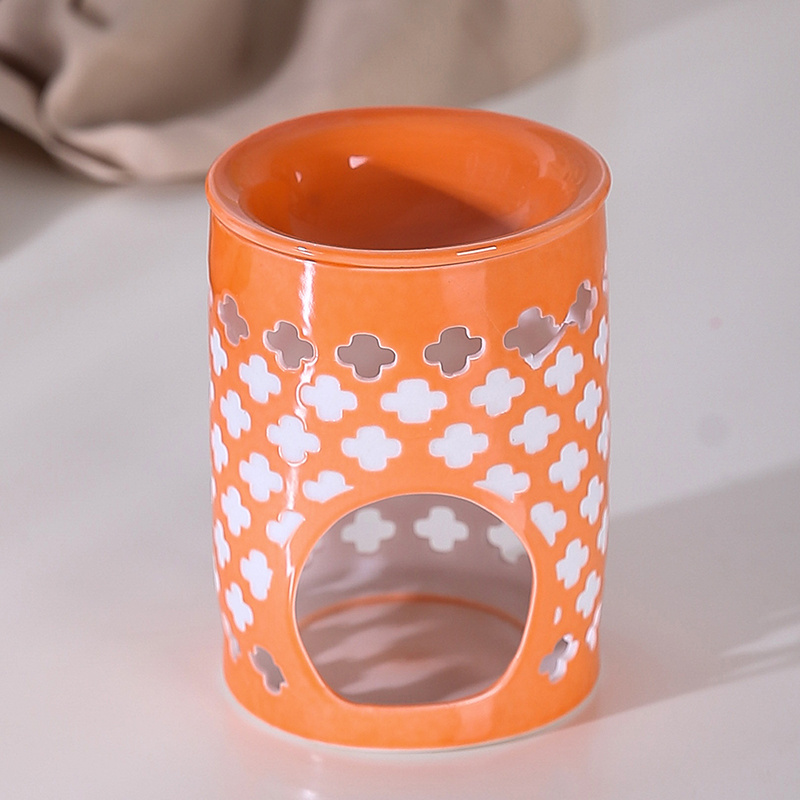 New Colorful Ceramic Candle Holders Aromatherapy Essential Oil Burner Hollow Creative Scented Candle Holder For Home Decorations