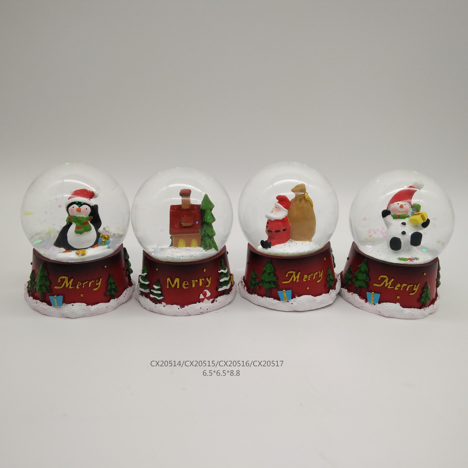 Customization Christmas Gifts Snow Globe Christmas Snow Water Globe