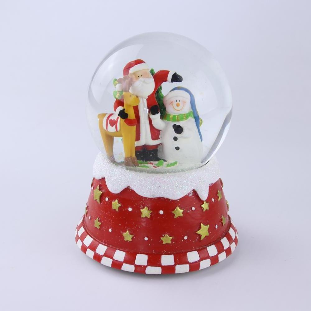 Custom handmade crystal ball resin glass snowball angel water snow globe