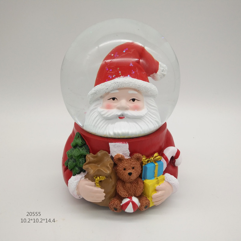 Christmas Gift Snow Globe Music Water Snowball  Santa Claus  Music Box water globe for Decoration