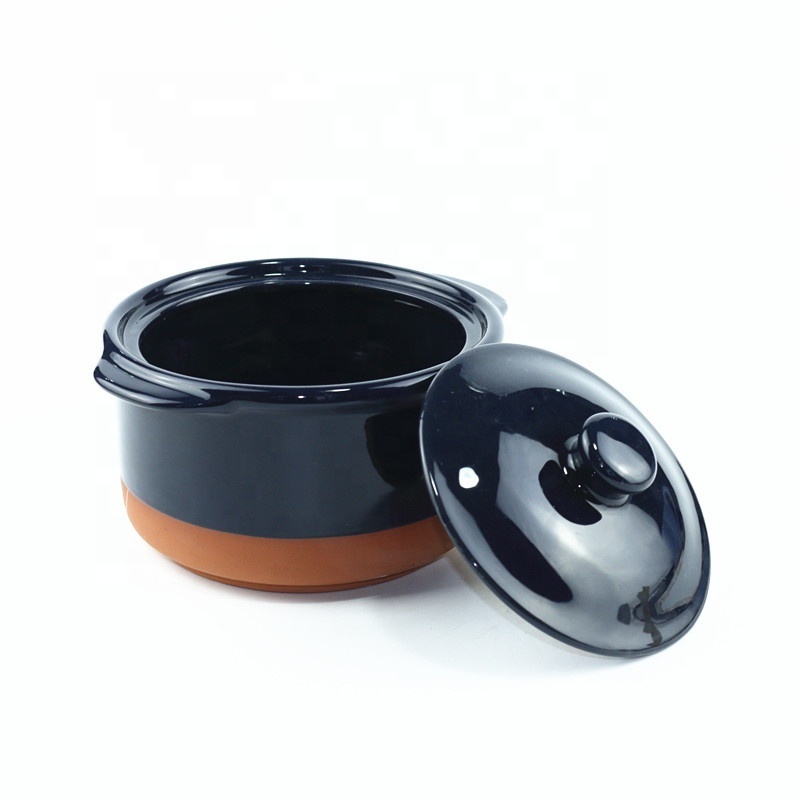 Insulated Colorful Easy-Clean Terracotta Stoneware Ceramic Cooking Pot