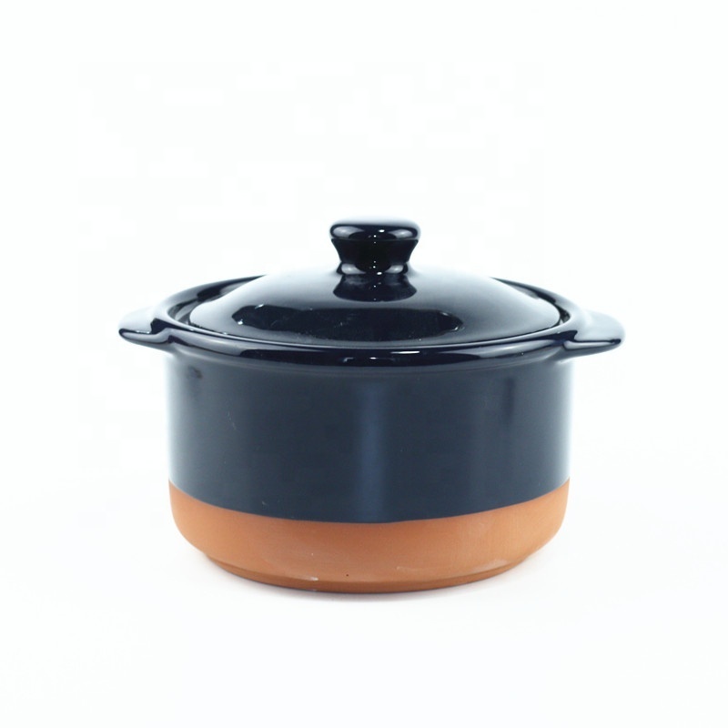 Insulated Colorful Easy-Clean Terracotta Stoneware Ceramic Cooking Pot