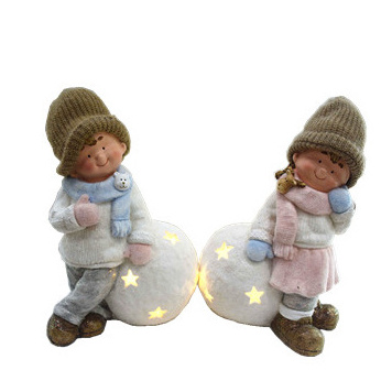 Ceramic Boy and Girl Decor Figurines for Wedding Gift, Valentine Day Gift Set