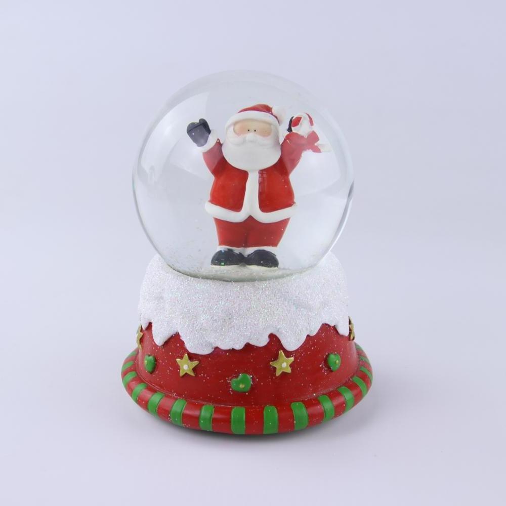 Custom handmade crystal ball resin glass snowball angel water snow globe