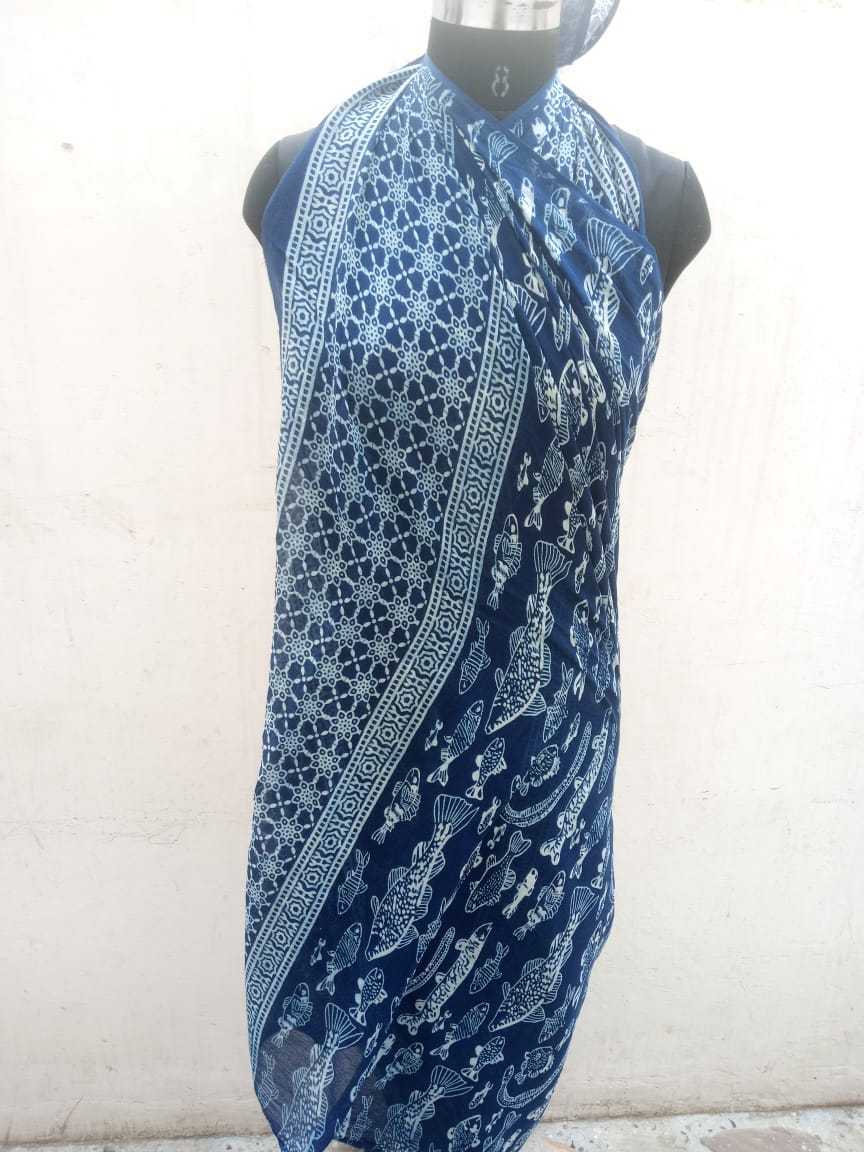 Beautiful Lungi Cotton Hand Block Printed Sarong beach wear sarong women pario beach wear pario