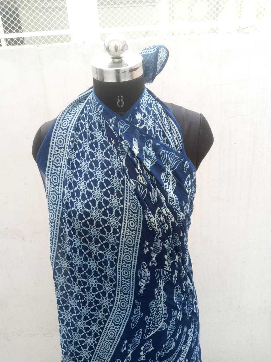 Beautiful Lungi Cotton Hand Block Printed Sarong beach wear sarong women pario beach wear pario