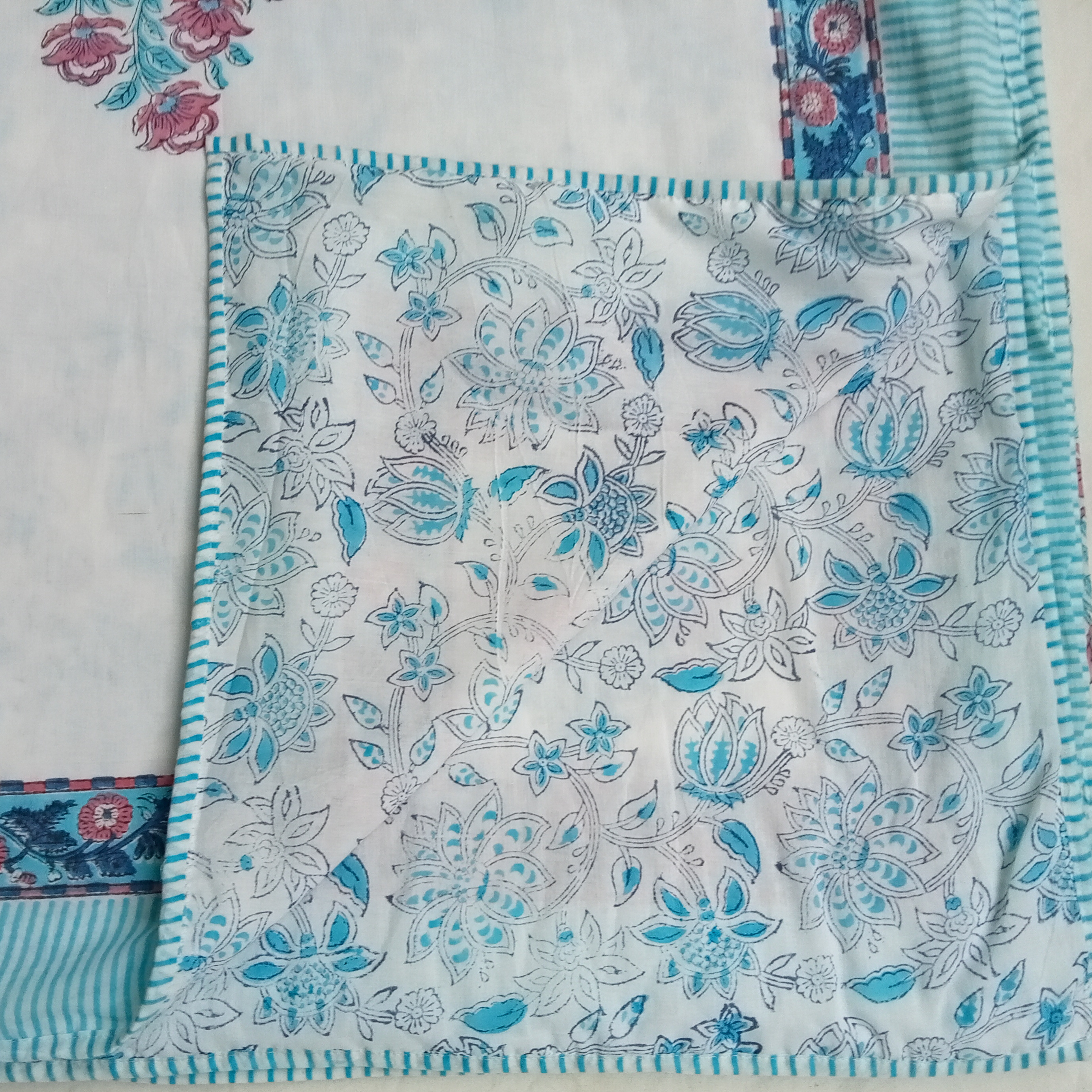 Royal Whitish Quilt Summer Quilt AC Quilt indian Queen size Baby Dohar Organic Cotton Kantha AC Qult S61