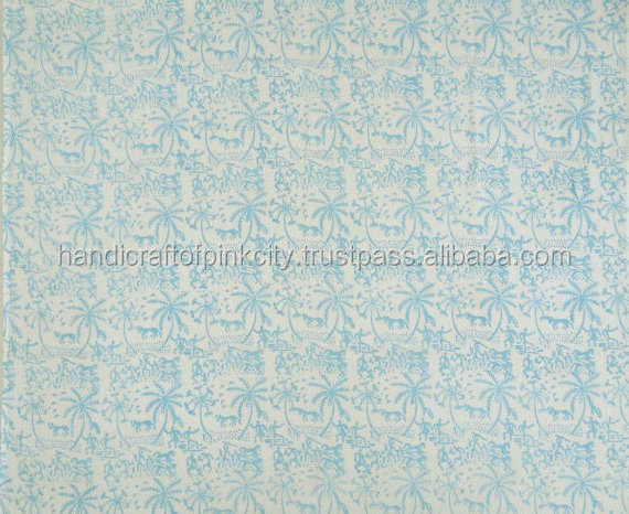 Muslin Block Print Fabric