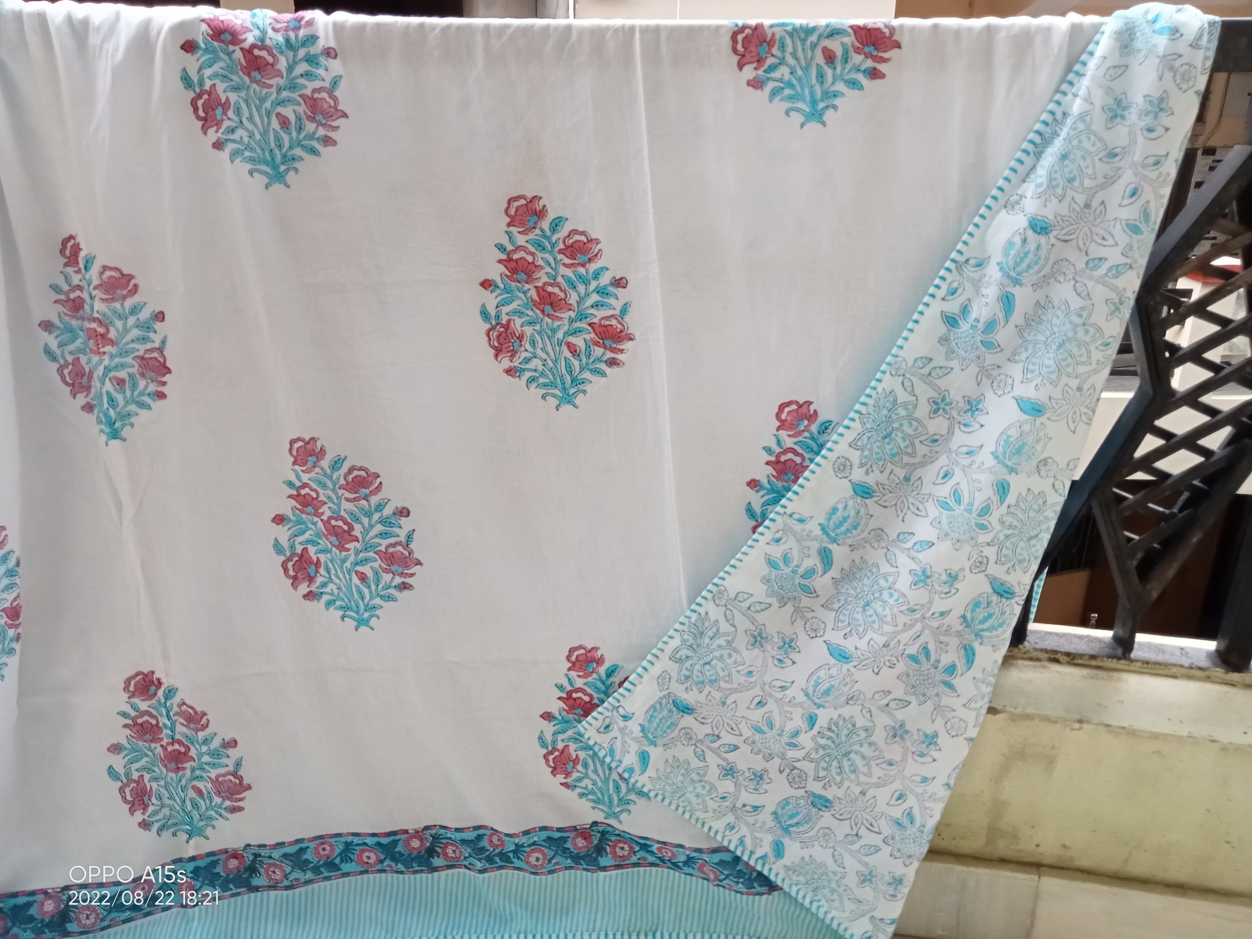 Royal Whitish Quilt Summer Quilt AC Quilt indian Queen size Baby Dohar Organic Cotton Kantha AC Qult S61