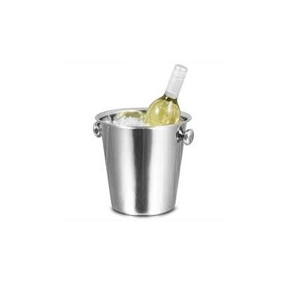 Solid Aluminum Silver Antique Texture Finishing Champagne & Beer Bottles Ice Bucket with Handle Insulated Stainless Steel