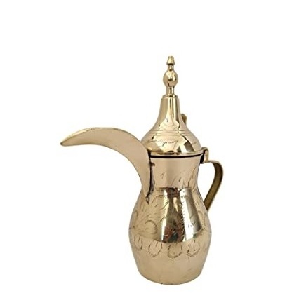 Wholesale Metal Arabian Etched Tea pot Coffee Arabic Embossed Dallah arabic coffee and tea pot