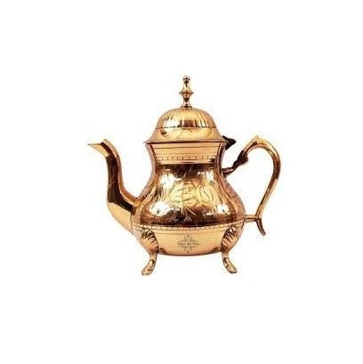 Wholesale Metal Arabian Etched Tea pot Coffee Arabic Embossed Dallah arabic coffee and tea pot