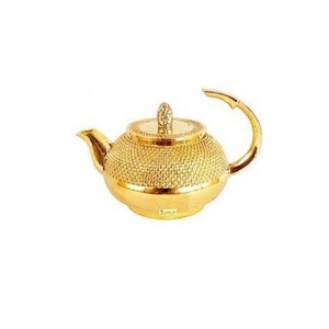 Wholesale Metal Arabian Etched Tea pot Coffee Arabic Embossed Dallah arabic coffee and tea pot