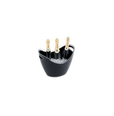 Solid Aluminum Silver Antique Texture Finishing Champagne & Beer Bottles Ice Bucket with Handle Insulated Stainless Steel