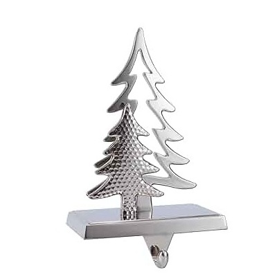 Aluminum Christmas Stocking Holders Tree design Best Selling  Christmas Decoration Gifting Ornaments in Customized