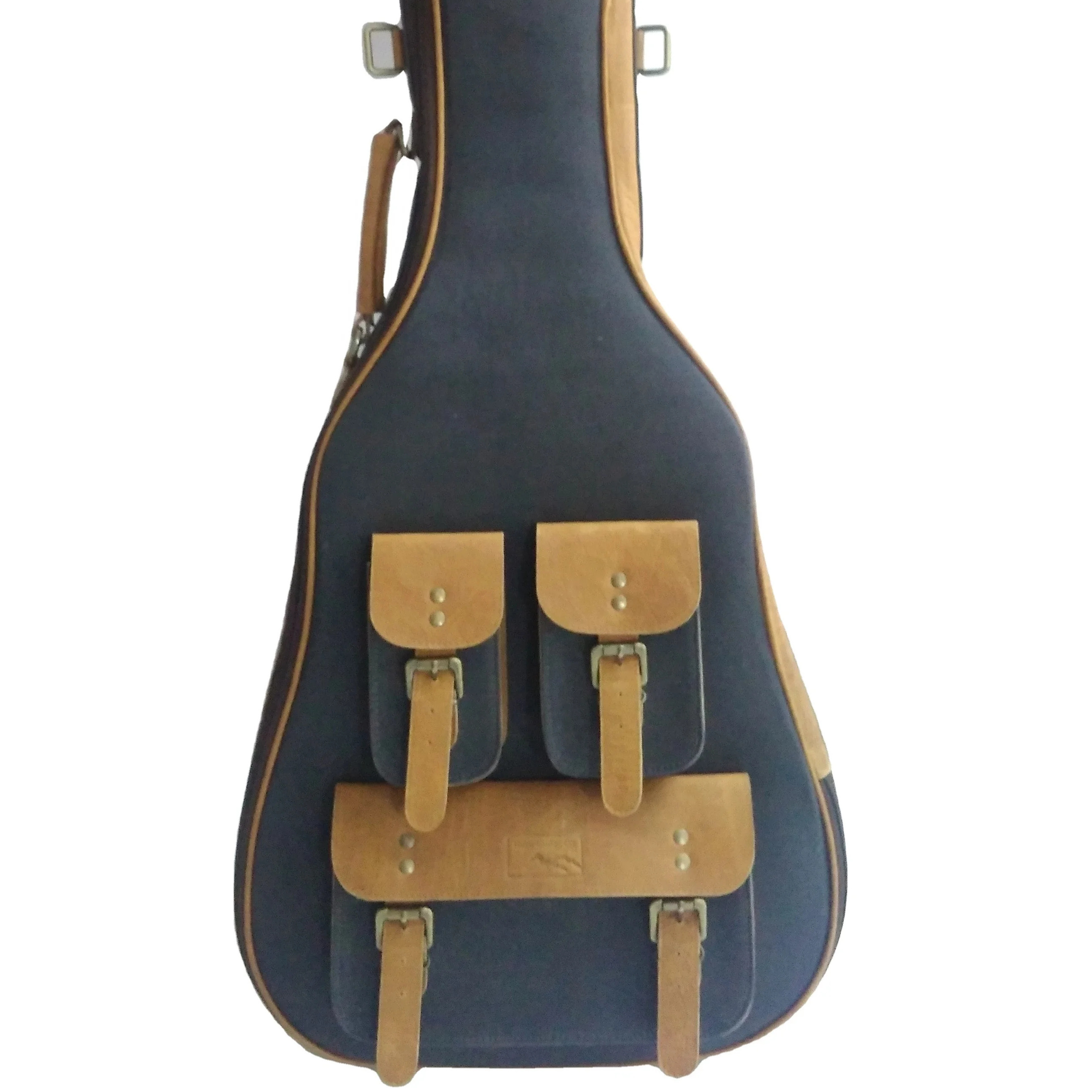 Canvas Guitar Bag personalized Guitar Case for Acoustic Classical Guitar with Top handle Dual Shoulder Strap