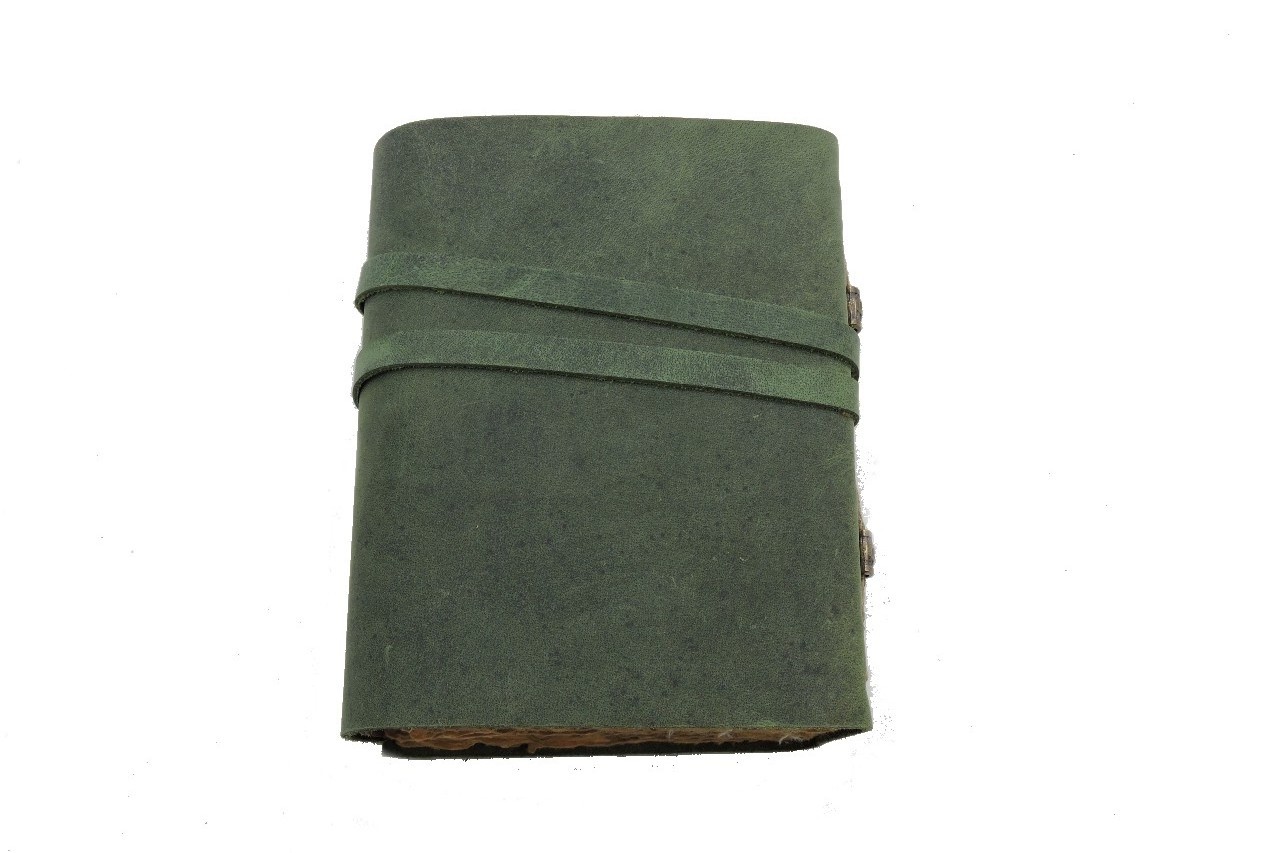 Leather Journal Diary Antique Handmade Bound Unisex With Lock & Key Unlined Paper Travel  and Notebooks to Write 7