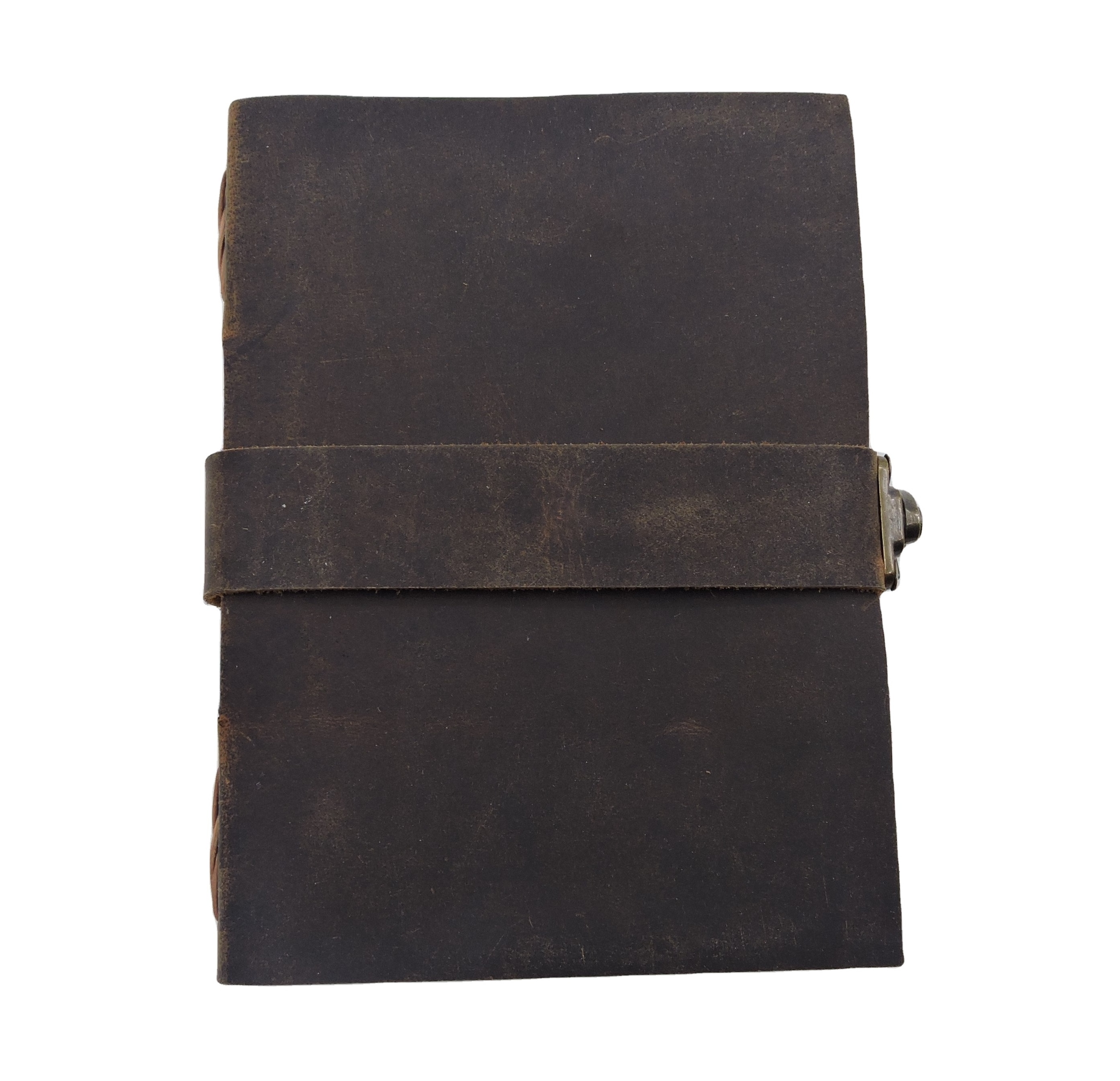 Handicraft Journal Leather Diary for Gift Size 6 x 4 inch Leather Notebook with Antique Look with c Lock