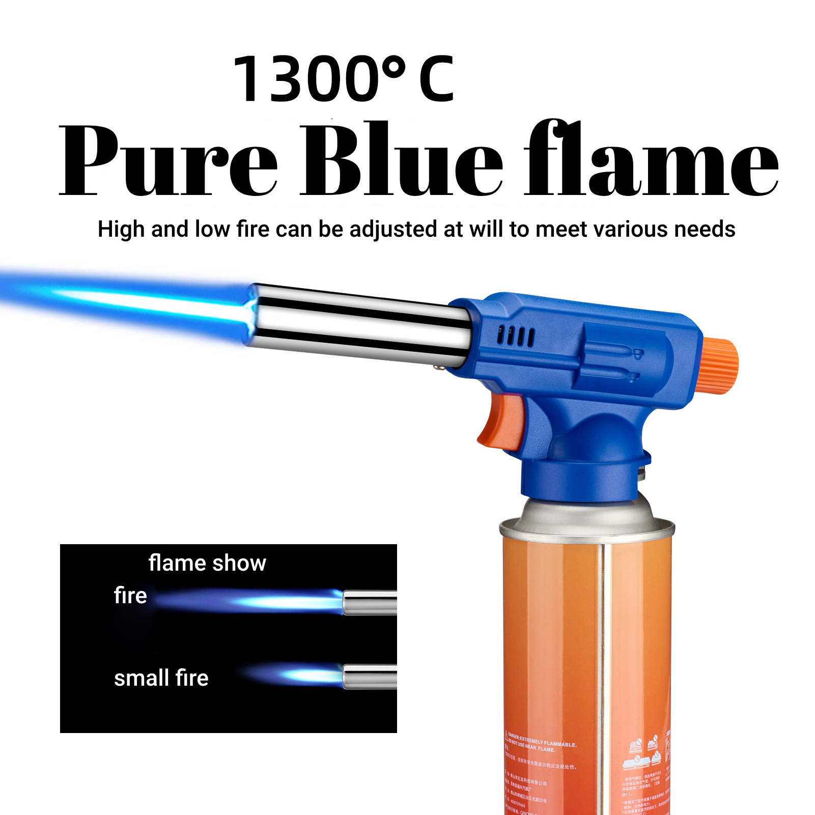 Portable Welding Gas Torch 1300 Celsius 806 Butane Soldering Gas Burner Thrower Flame Gun Nozzle Outdoor Barbecue Welding Tools