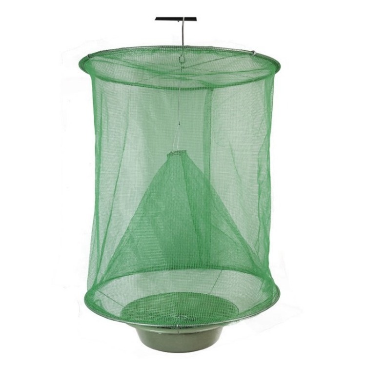 Reusable Hanging FlyTrap Farm Fly Catcher Mosquito Cage Fold-type Insect Trap Net for Home Ranch Garden Environmental Protection