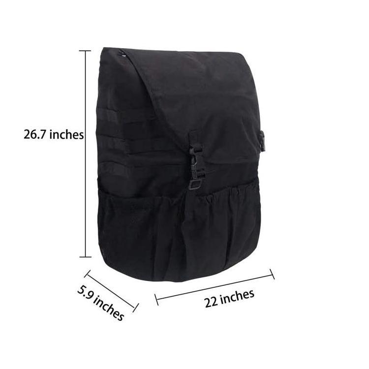 Spare Tire Trash Bag Backpack Cargo Storage Bag Tool Gear Organizer Multi-Pockets Backpack for Car Outdoor Camping Off-Road Trav