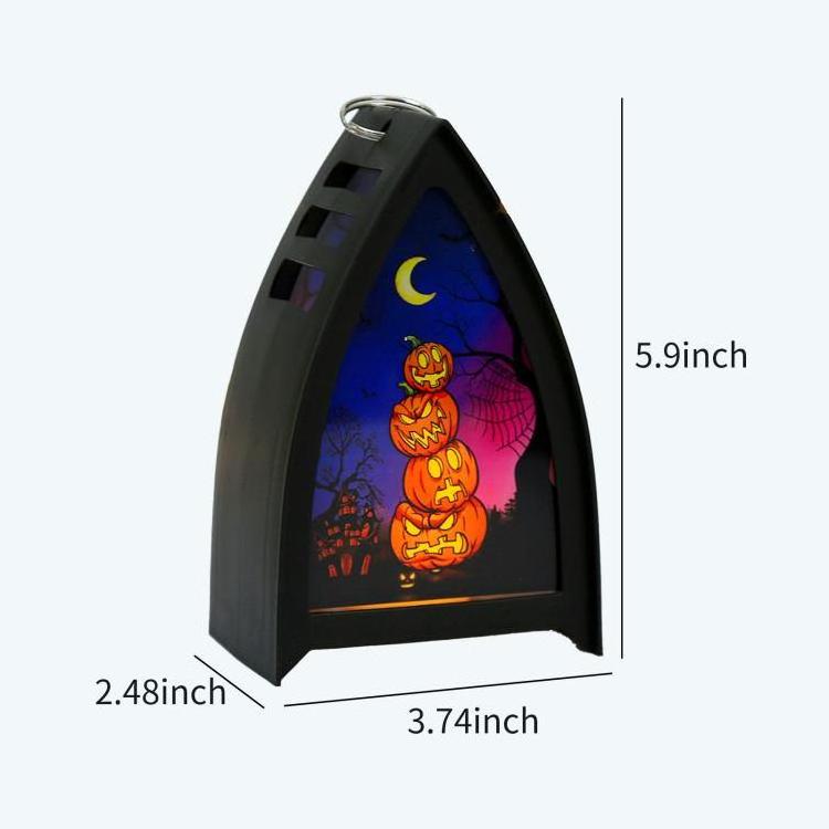 Witch Halloween LED Lantern LEDs Fairy Lights Lamp Battery Operated Halloween Hanging Lighting for Home Party Porch House Bar Ba