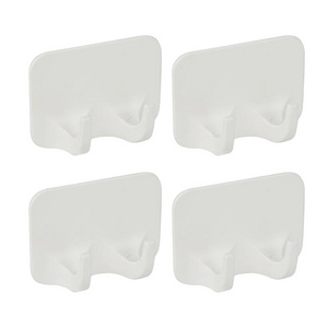 4 Pack Adhesive Hooks Wall Sticky Hooks Removable Hangers Nail Free Waterproof Seamless Hooks for Home Bathroom Towel Bath Ceili