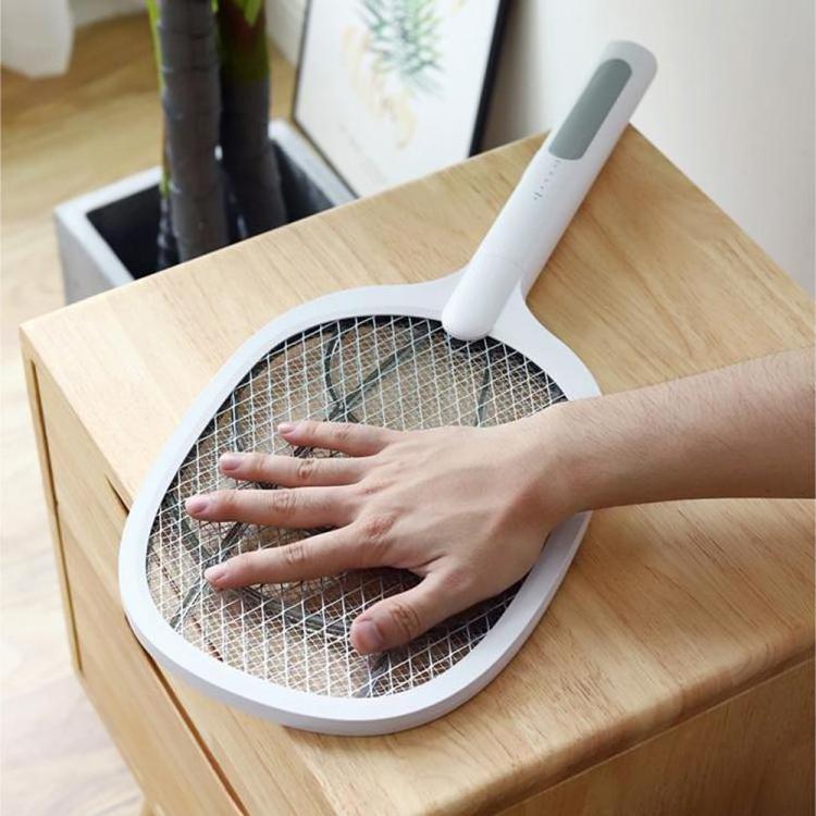 Electric Bug Zapper Racket, Mosquito Killer, Fruit Fly Swatter Zap, Two-In-One USB Rechargeable Electronic Swatter Pest Control,