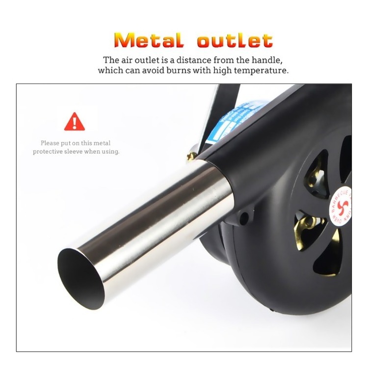 Outdoor Cooking BBQ Fan Air Blower Hand Crank Fan Air Blower Grill Picnic Camping Stove Accessories for Barbecue Fire Bellows Ha