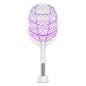 2 in 1 Electric Fly Swatter & Mosquito Lamp 3000V High Voltage Portable Mosquitoes Trap with UV Ray & Electric Shock