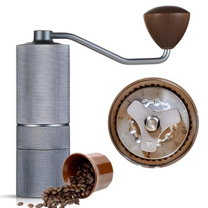 Manual Coffee Bean Grinder 12 Coarseness Settings CNC Stainless Steel Core Burr Coffee Grinder Portable Double Bearing