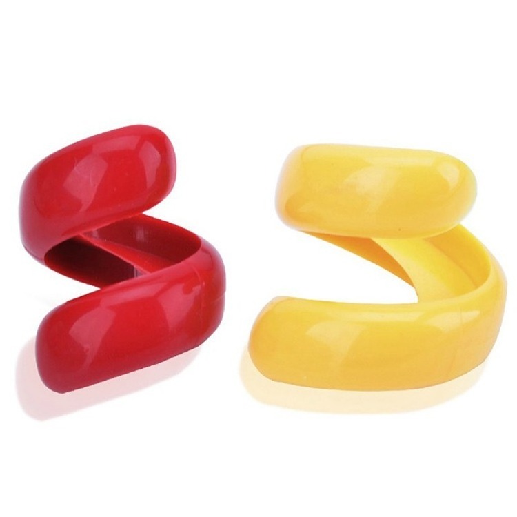 2Pcs Sausage Cutter Set Food -Grade Plastic Manual Sausage Cutter Spiral Barbecue Hot Dogs Cutter Slicer Kitchen Cutting Gadget