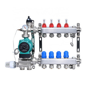 Stainless Steel Cooling Water Distributor Separator Manifold Mixing Pipes Pex 3/4 Control Center Manifold System