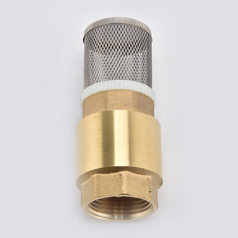 price brass swing vertical lift foot ball spring check valve thread pressure