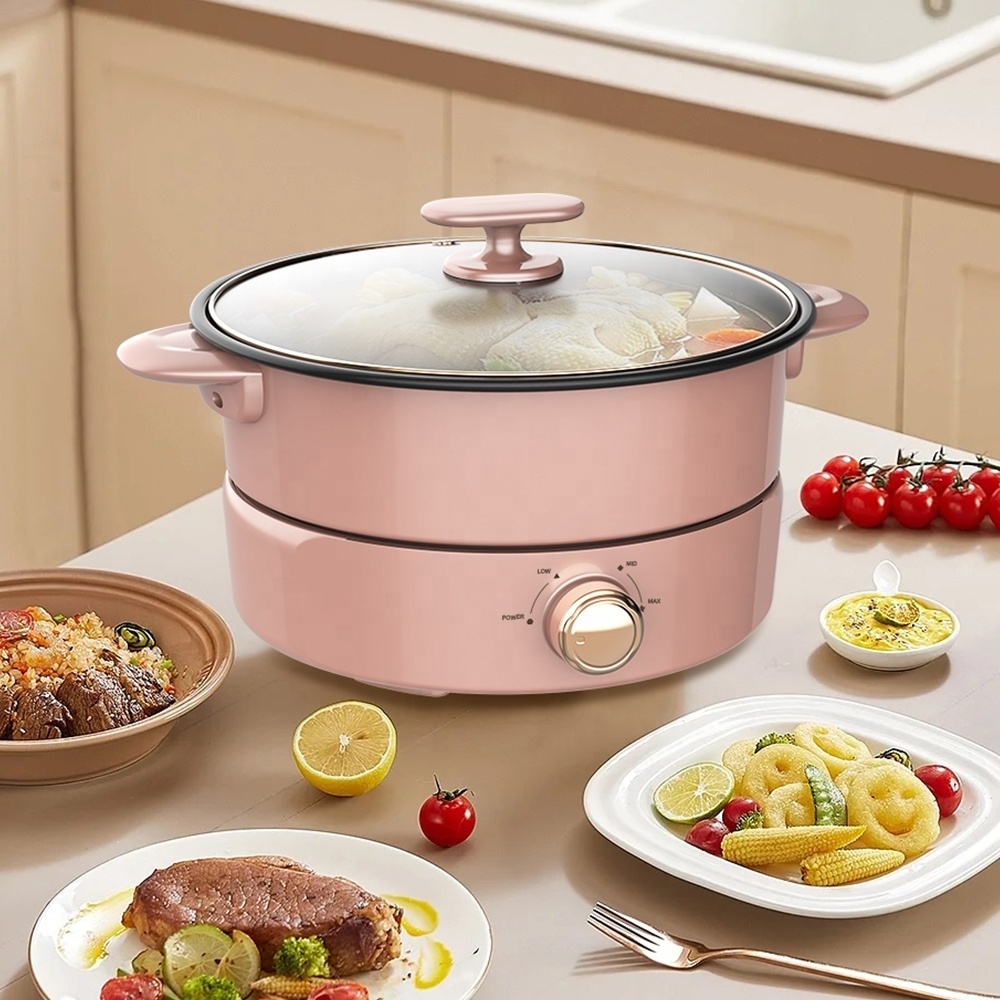 Kitchen Appliance 1300W Power Automatic Multifunction Electric Hot Pot 4L