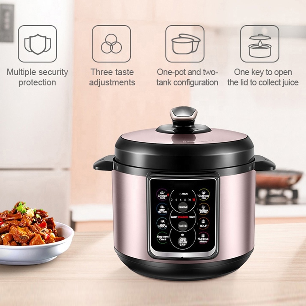 Household 304 Stainless Steel Touch Control Multi 4 Liter Electric Pressure Cooker