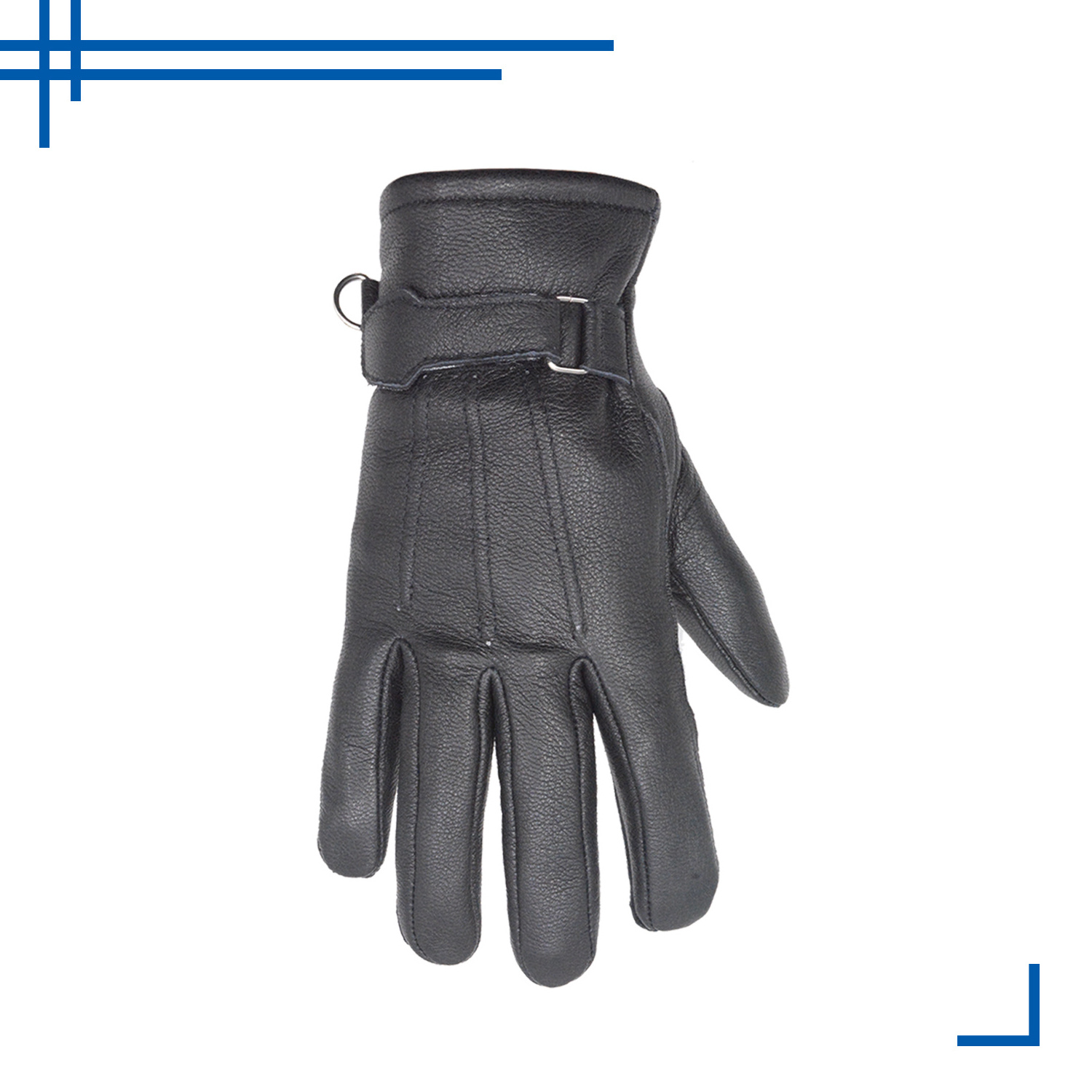 HANDLANDY Flexible Full Grain Goatskin Leather Palm Work Gloves Safety Cut Resistant Lining Leather Working Gloves For Men