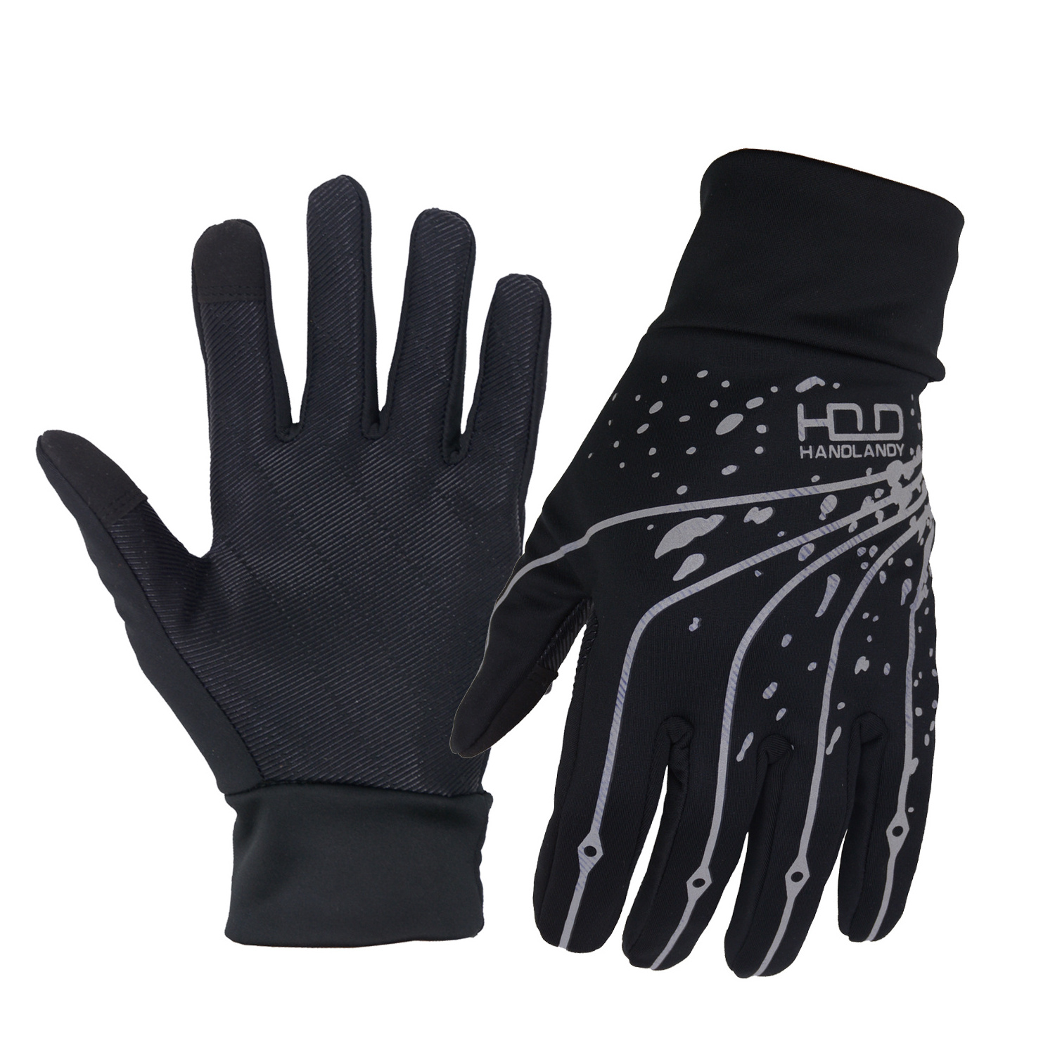 HANDLANDY winter cycling gloves leather horse riding gloves warm touch screen