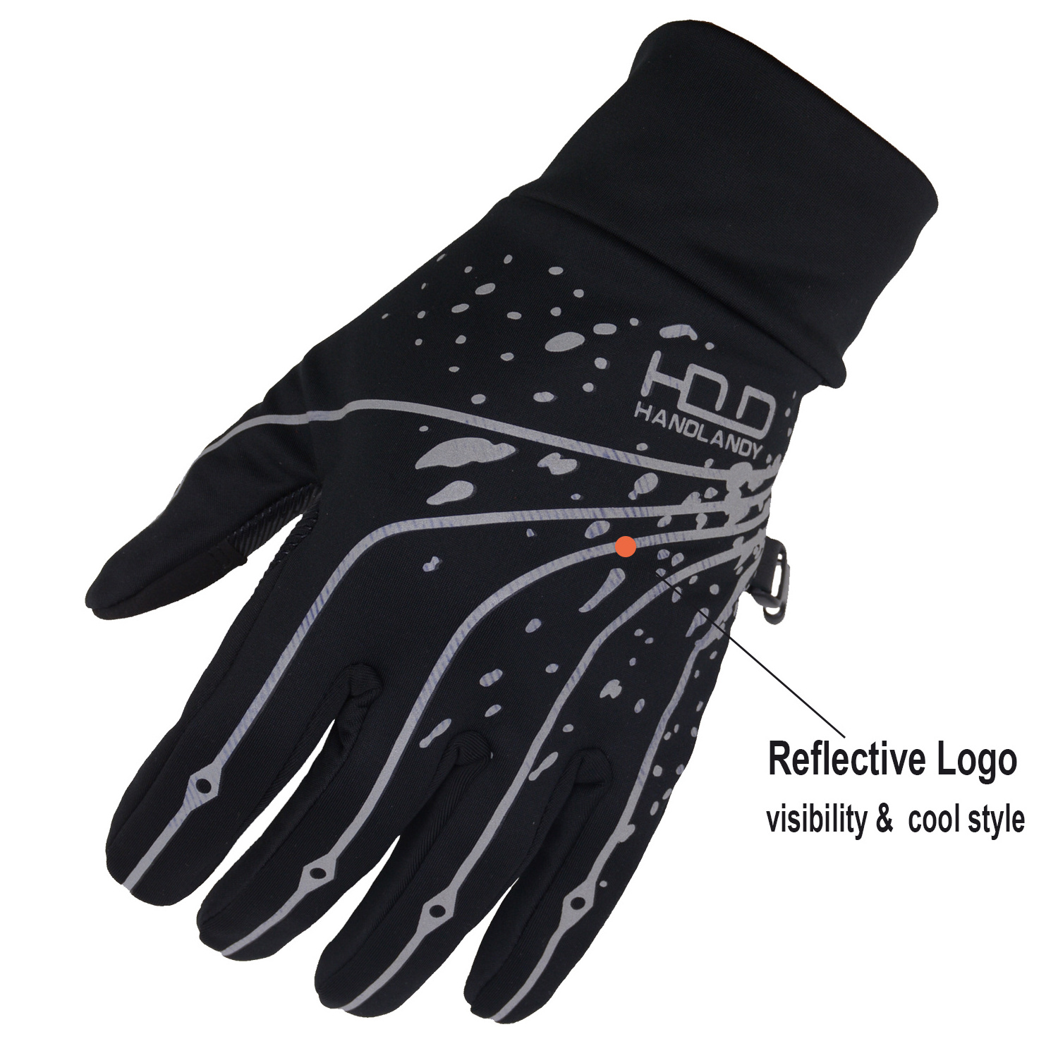 HANDLANDY winter cycling gloves leather horse riding gloves warm touch screen