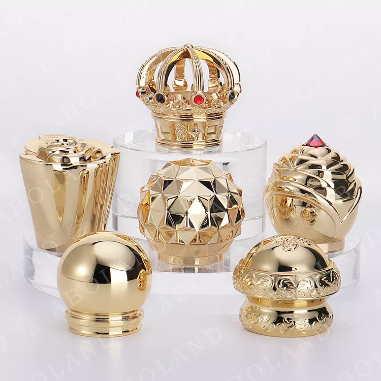 New Design Top Quality Stock Perfume Cap Replacement Parts Plastic Zamac Caps For Perfume Bottles