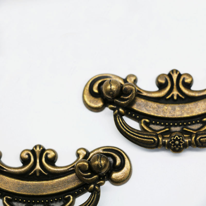 Antique Bronze Brushed Drawer Cabinet Knobs European Vintage Bedroom Kitchen Furniture Hardware Dresser Cupboard Door Handles