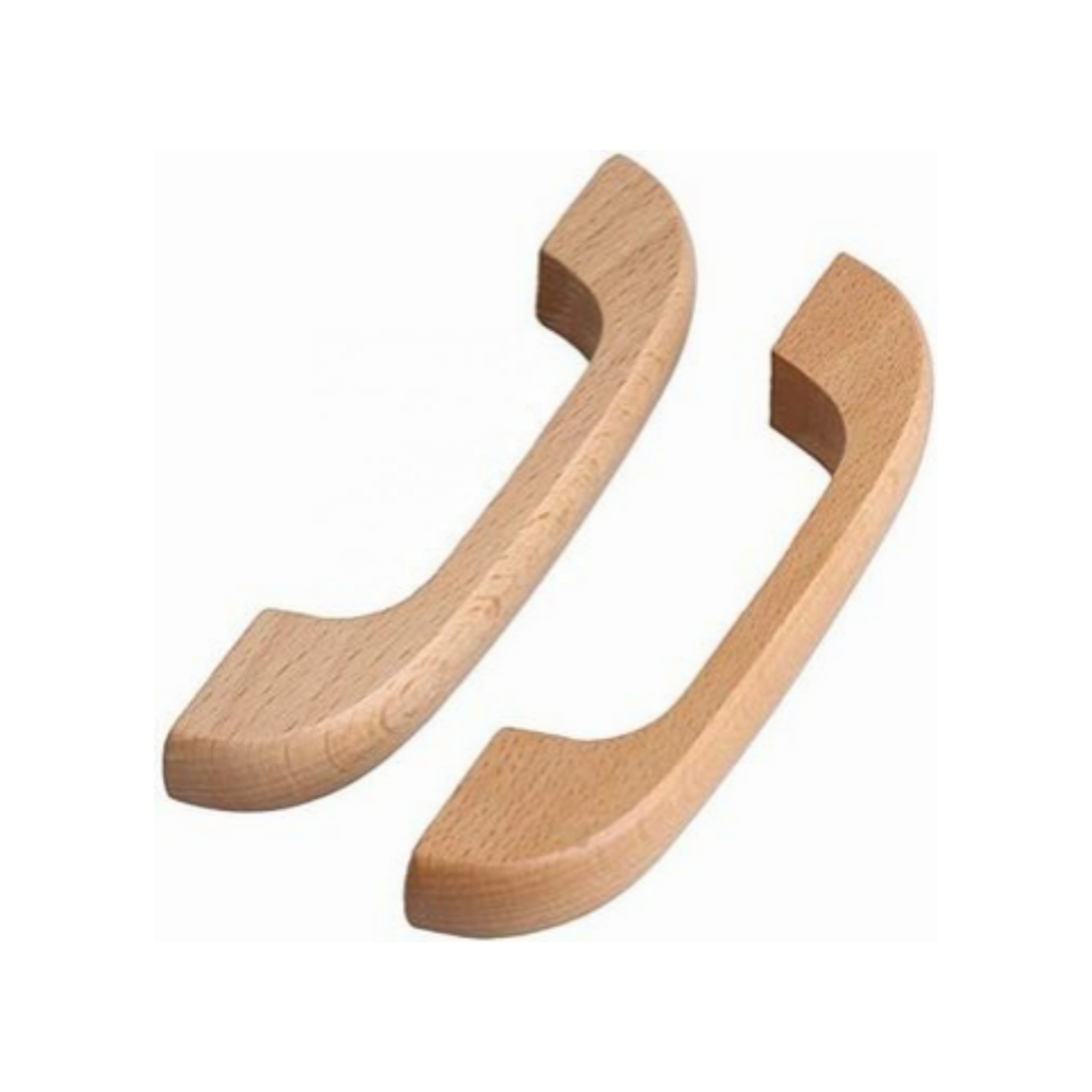 Wood Handles Pull Handles Minimalist White Kitchen Handle Factory Direct Sales Natural for Cabinet and Drawers, OEM Customized