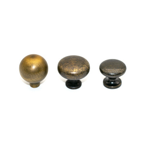 Antique Bronze Round Drawer Knobs European Vintage Dresser Kitchen Cupboard Wardrobe Furniture Hardware Doors Handles